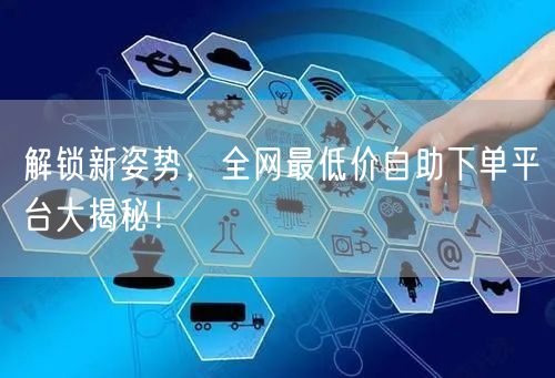 解锁新姿势,全网最低价自助下单平台大揭秘!